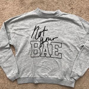 Gray Semi-turtle neck Long Sleeve